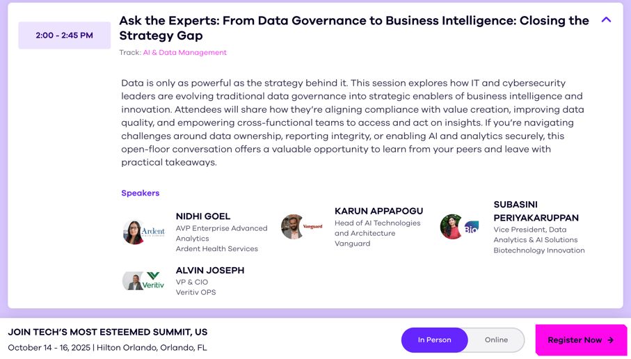 Visions CIO CISO Ask The Experts Panel 1 - Fall 2025-2